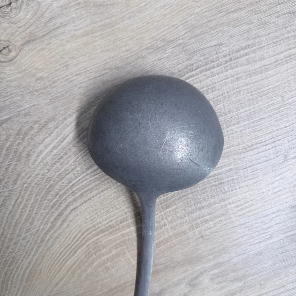 Vintage Made In Ghana‎ Handcrafted Soup Ladle Rustic Primitive Kitchen Decor